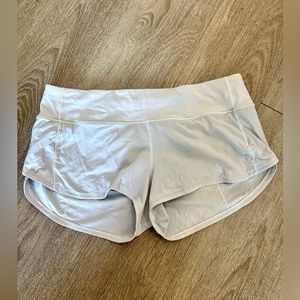White Lululemon shorts